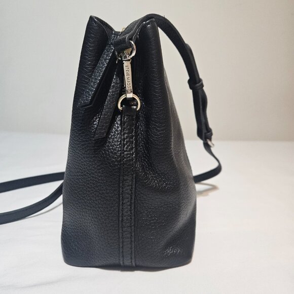 RADLEY LONDON Duke's Place Black Pebbled Leather Med. Compart Crossbody Bag 🐶🏴 - Picture 5 of 15